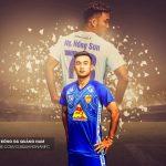 Tiền vệ Nguyễn Hồng Sơn khoác áo Phù Đổng FC chơi bóng ở giải hạng Nhất Trụ cột của Quảng Nam khi mới 20 tuổi