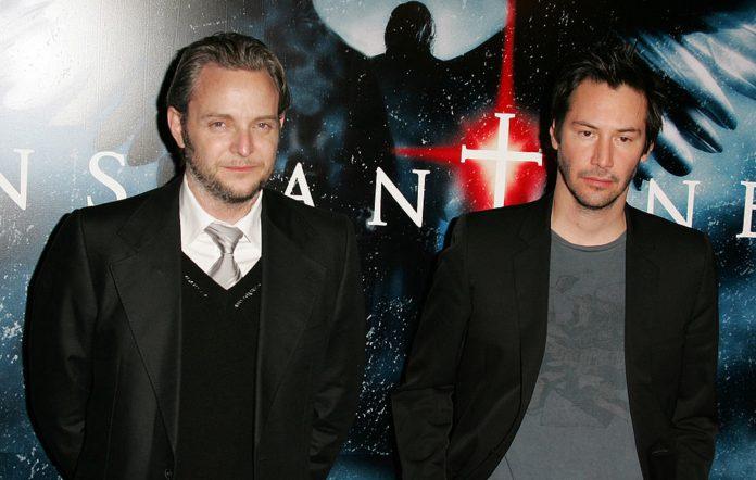 Keanu Reeves and director Francis Lawrence at the film premiere (Source: Internet)