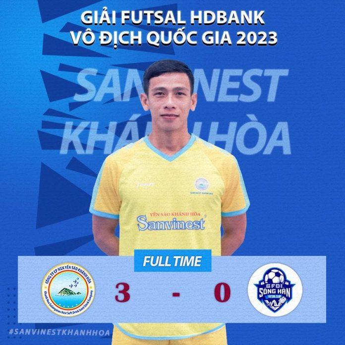 Sanvinest Khánh Hoà đánh bại GFDI sông Hàn với tỉ số 3-0 (Ảnh: Internet)