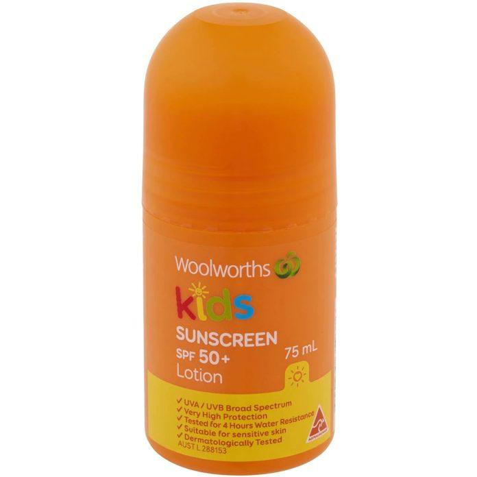 Woolworths Kids Sunscreen Spf 50+ Roll On