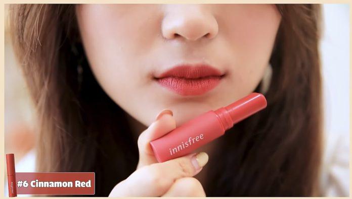 Màu Cinnamon Red Innisfree Vivid Cotton Stick (nguồn: Internet)