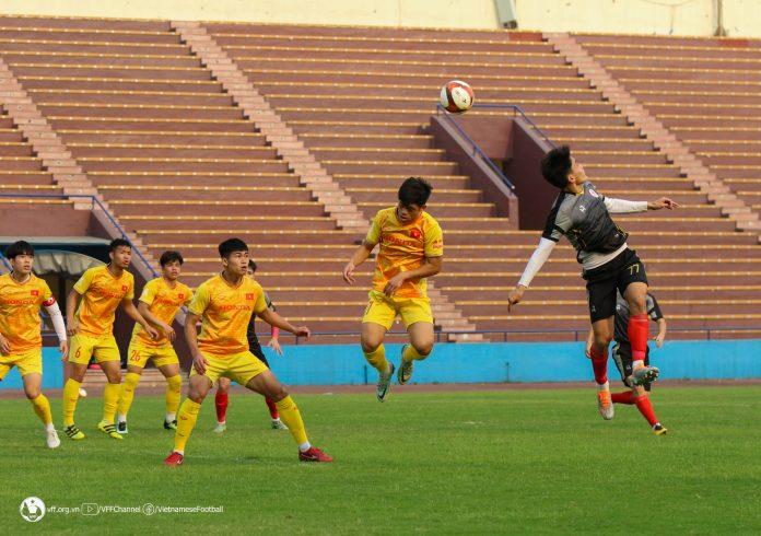 Đội tuyển U23 Việt Nam đã có trận giao hữu nội bộ với CLB Phú Thọ trên SVĐ Việt Trì vào chiều qua (14/3) (Ảnh: Internet)