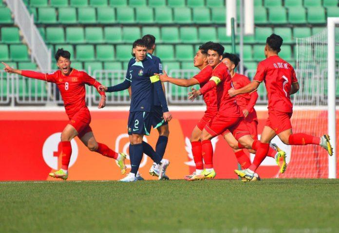 U20 Việt Nam có chiến thắng đầu tiên ở VCK U23 châu Á 2023 (Ảnh: Internet)