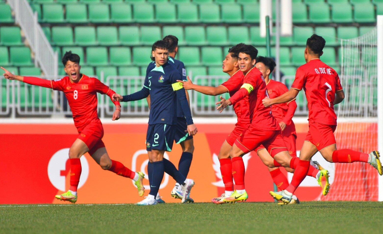Dù không thể vượt qua vòng bảng, song hành trình tại VCK U20 châu Á 2023 của U20 Việt Nam vẫn rất ấn tượng và đáng ghi nhận (Ảnh: Internet)