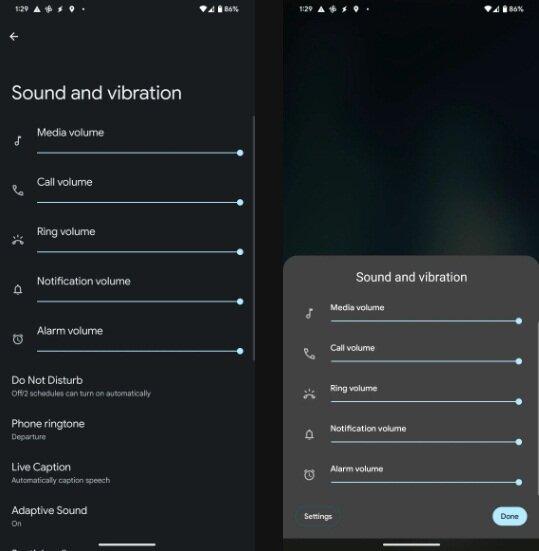 Chỉnh âm lượng được đổi mới trong Android 14 (Ảnh: Internet)