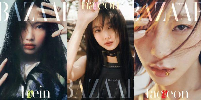 Nayeon, Taeyeon, Hyerin xuất hiện đầy ấn tượng trong bộ ảnh của Harpers Bazaar ấn tượng Haerin Nayeon Taeyeon