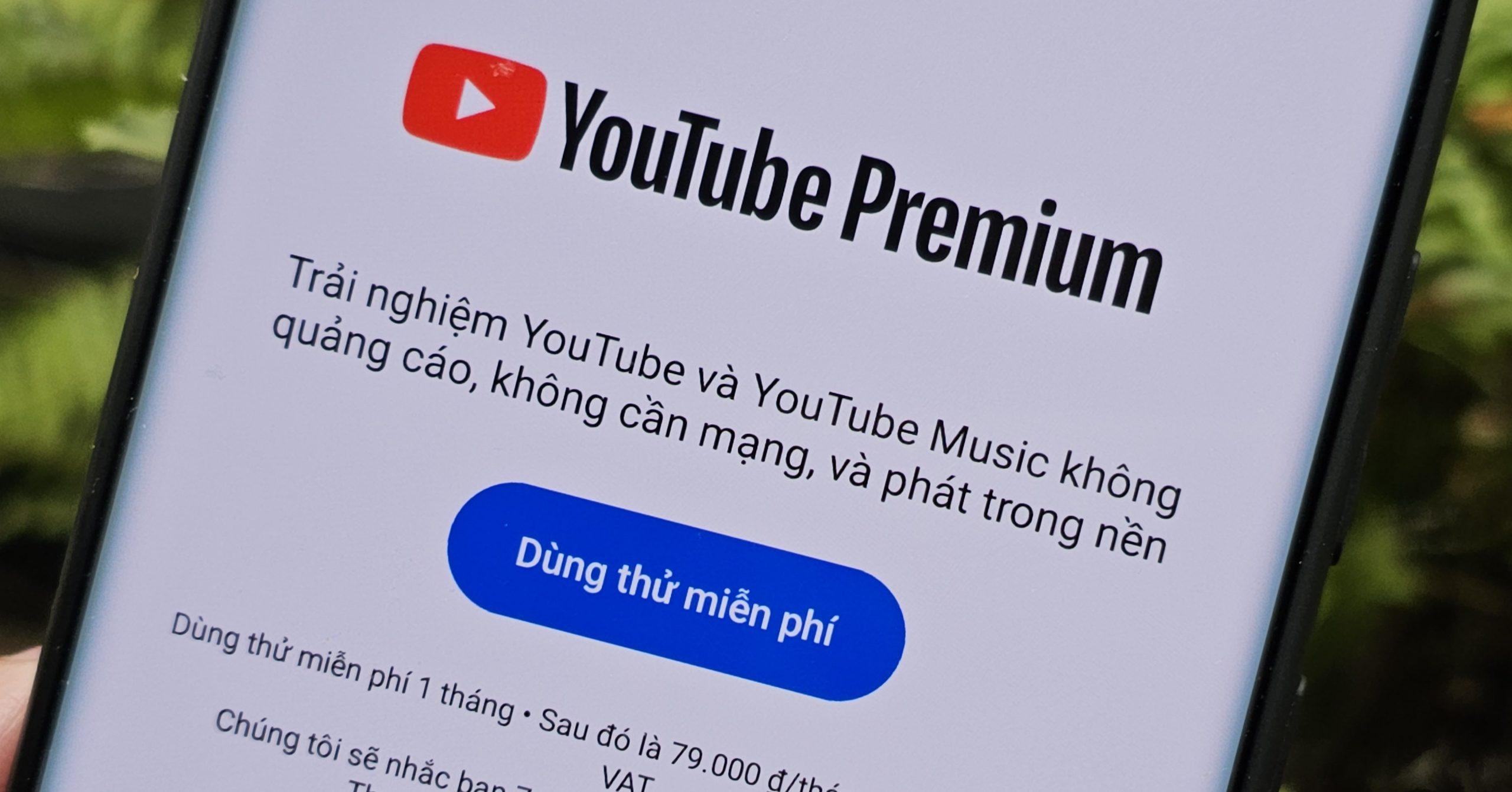 Giá YouTube Premium Việt Nam