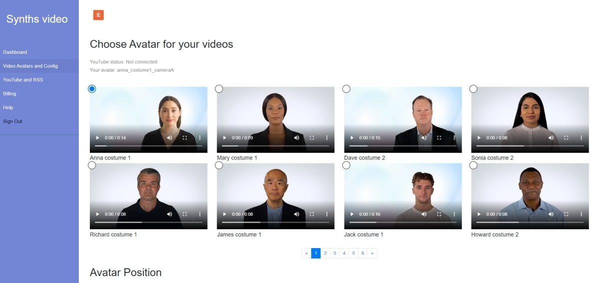 Công cụ AI Synths Video tạo video từ văn bản (Ảnh: Internet)