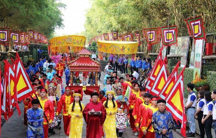 Ngày Giổ tổ Hùng Vương được tổ chức tại Phú Thọ. (Ảnh: Internet)
