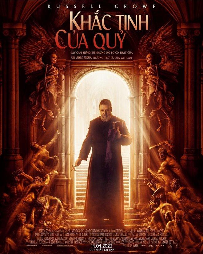 Poster phim Khắc Tinh Của Quỷ (The Pope's Exorcist) (Ảnh: Internet)