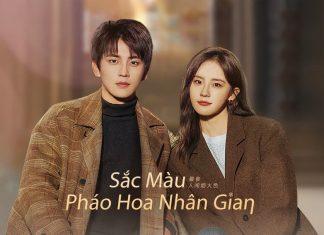 Cái kết đầy ngọt ngào trong Sắc Màu Pháo Hoa Nhân Gian Poster của bộ phim do nhà đài công bố ( ảnh: internet).