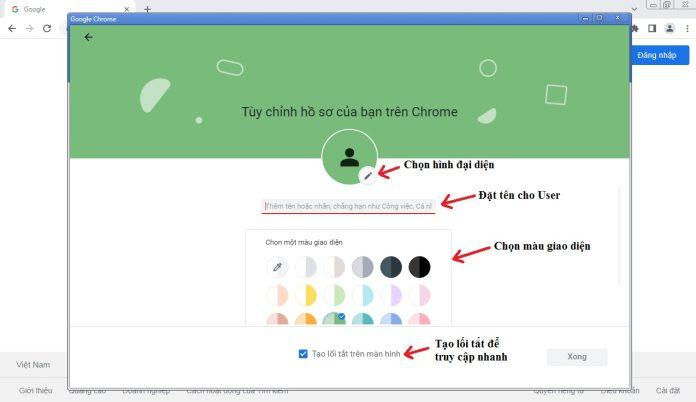 Hướng dẫn tạo User trong trình duyệt Chrome (Ảnh: BlogAnChoi)