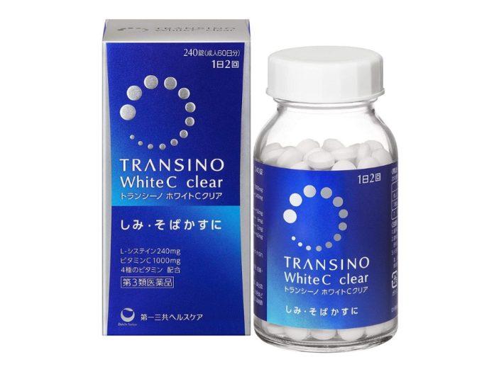 Viên uống trắng da Transino White C Clear (Ảnh: Internet).