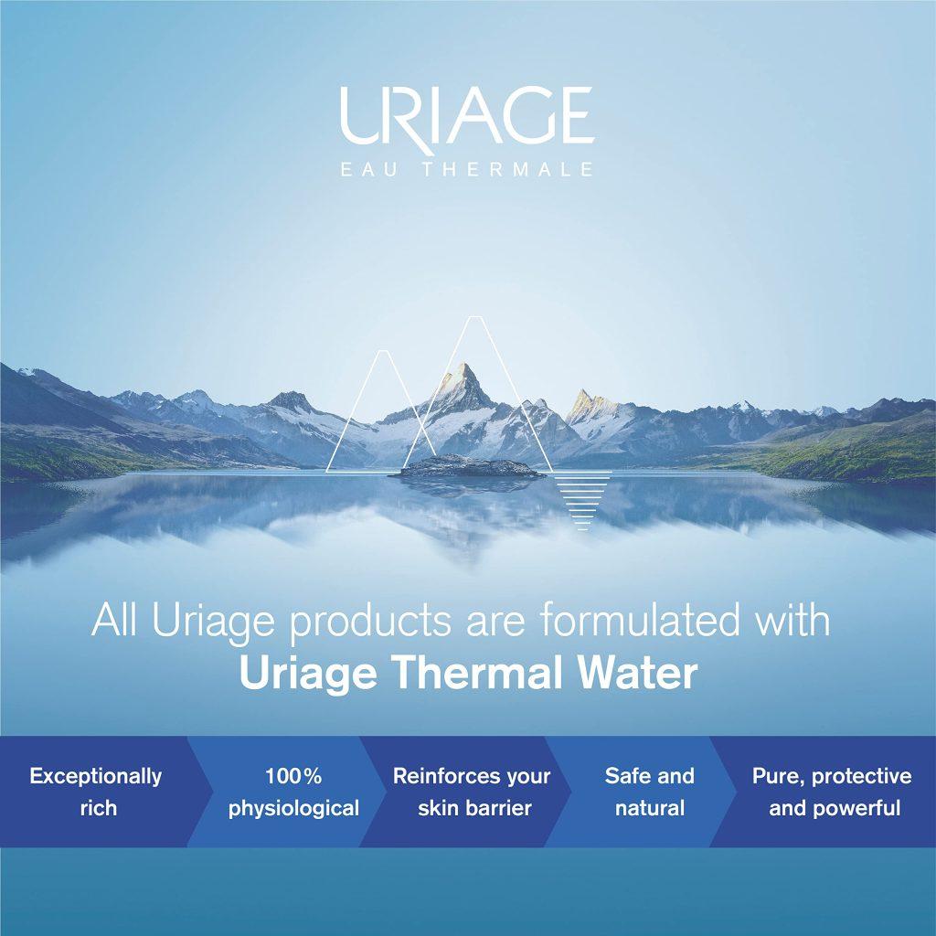100% các sản phẩm của hãng chứa nước khoáng từ nguồn suối khoáng Uriage (Ảnh: internet)