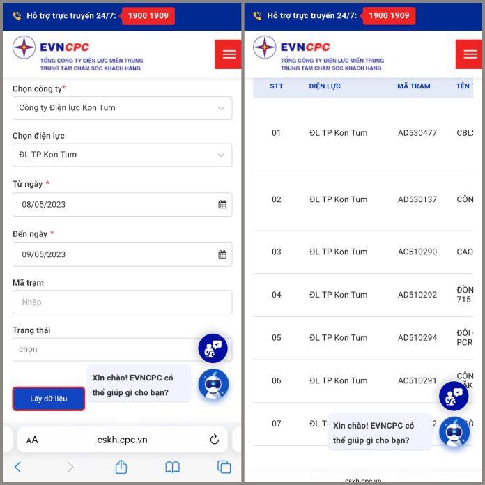 Tra cứu lịch cúp điện miền Trung (Ảnh: Internet)