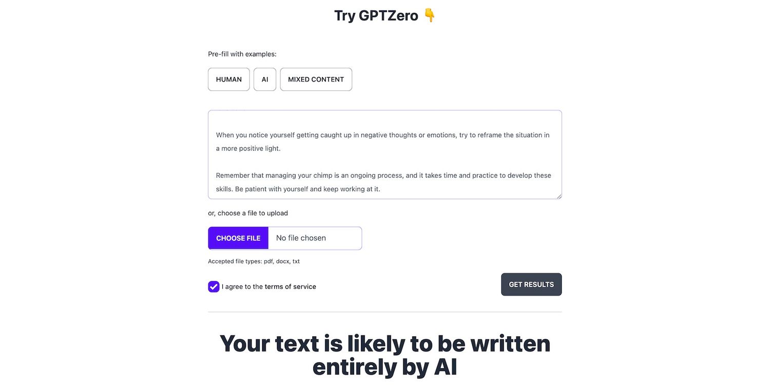 GPTZero giúp phát hiện văn bản do AI tạo ra (Ảnh: Internet)
