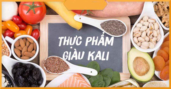 Thực phẩm giàu Kali (Nguồn: Internet)