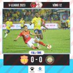 Kết quả vòng 12 V.League: CLB Nam Định thoát thua khi tiếp đón Thanh Hóa