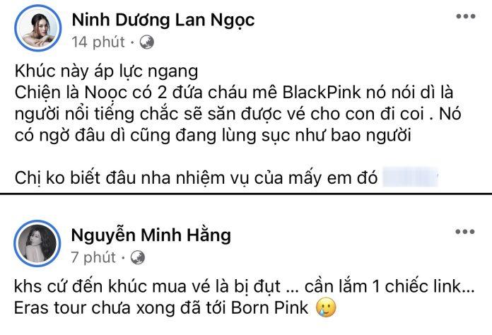 Sao Việt cũng "áp lực" săn vé BLACKPINK (Ảnh: Internet)