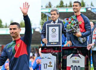 Ronaldo được xác nhận kỷ lục Guinness (Ảnh: Internet)