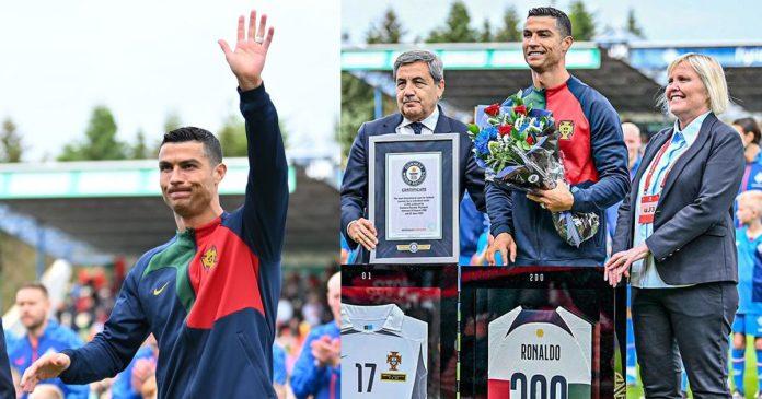 Ronaldo được xác nhận kỷ lục Guinness (Ảnh: Internet)