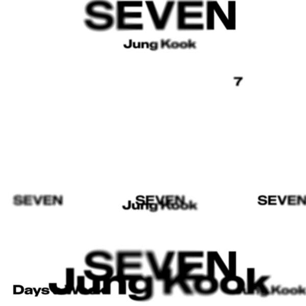 Single đầu tay của Jungkook mang tên " Seven" - nguồn ảnh: Internet