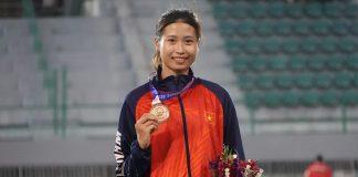 Nguyễn Thị Hường giành huy chương đồng đầu tiên cho Việt Nam (Ảnh: Internet)