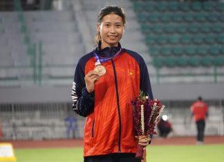 Nguyễn Thị Hường giành huy chương đầu tiên cho Việt Nam tại giải điền kinh châu Á 2023 Nguyễn Thị Hường giành huy chương đồng đầu tiên cho Việt Nam (Ảnh: Internet)