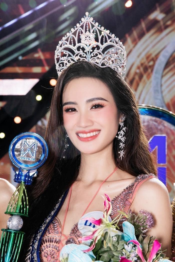 Huỳnh Trần Ý Nhi đã đăng quang ngôi Hoa hậu Thế giới Việt Nam - Miss World Vietnam 2023 (Ảnh: Internet)