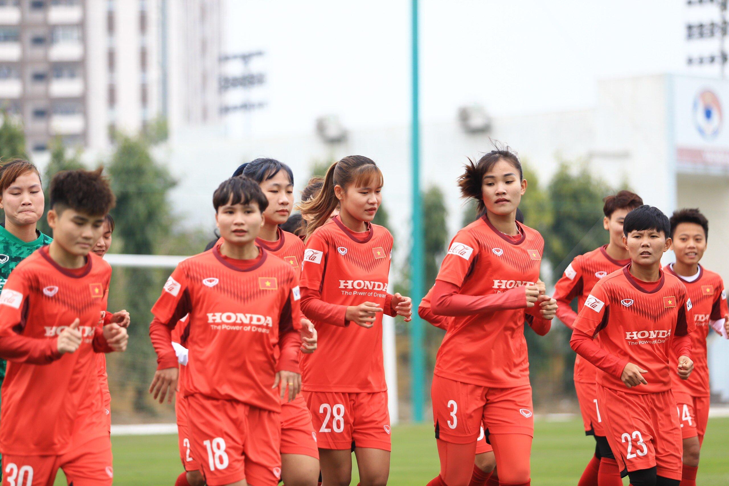 Đội tuyển nữ Việt Nam chuẩn bị cho World Cup 2023 (Ảnh: Báo điện tử Chính phủ)