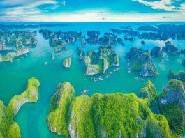 Khung cảnh hùng vĩ của vịnh Hạ Long (Ảnh: Internet)