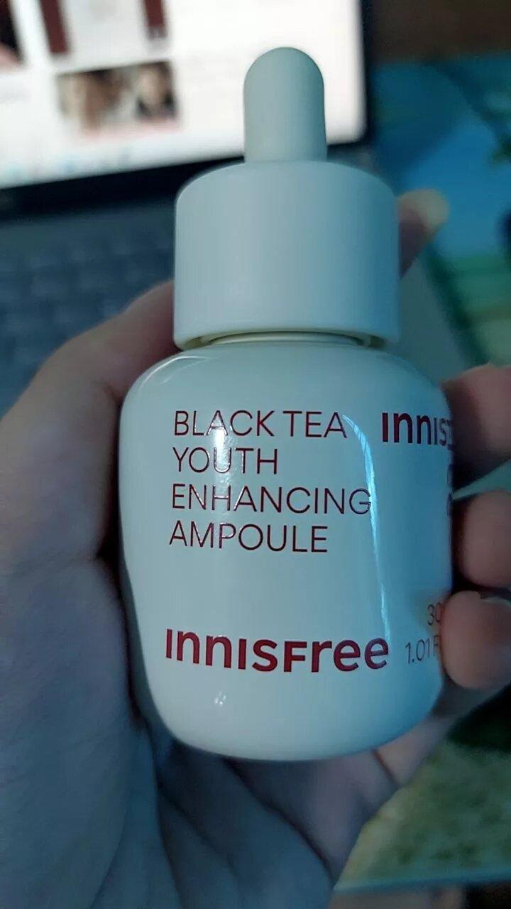 Tinh chất phục hồi da và chống lão hóa trà đen innisfree Black Tea Youth Ampoule