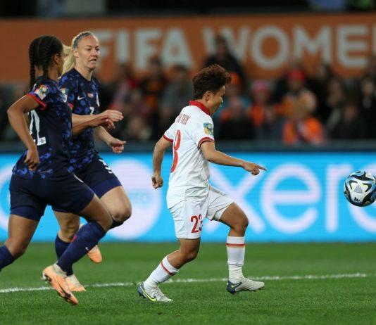 Pha bỏ lỡ đáng tiếc của Bích Thuỳ. Ảnh:Internet