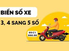 Hướng dẫn đổi biển số xe máy, ô tô từ 3, 4 số sang 5 số đơn giản nhất