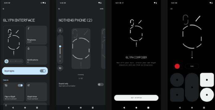 Giao diện Glyph của Nothing Phone 2 (Ảnh: Internet)