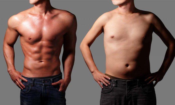 Skinny fat có khung xương nhỏ, tích mỡ ở bụng và ít cơ (Nguồn: Internet)