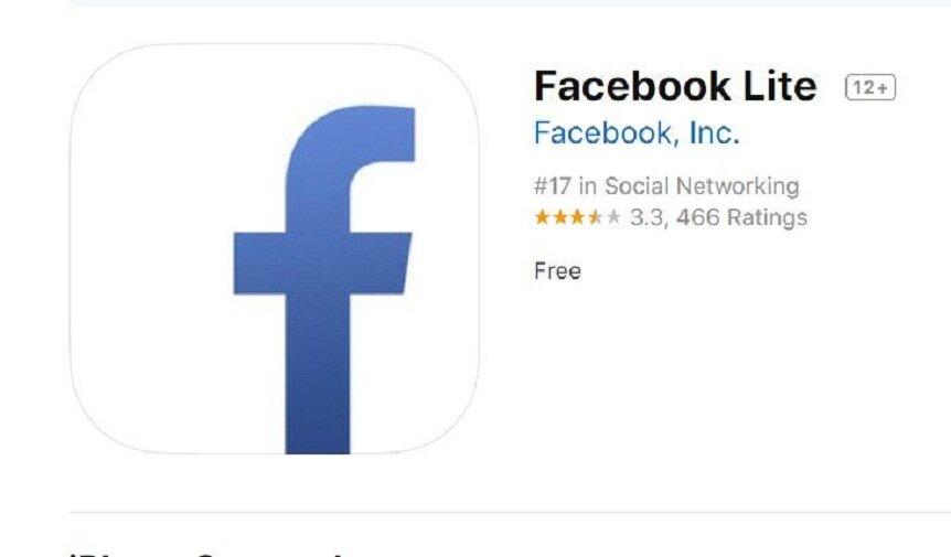 Facebook Lite là phiên bản thu gọn của ứng dụng Facebook (Ảnh: Internet)