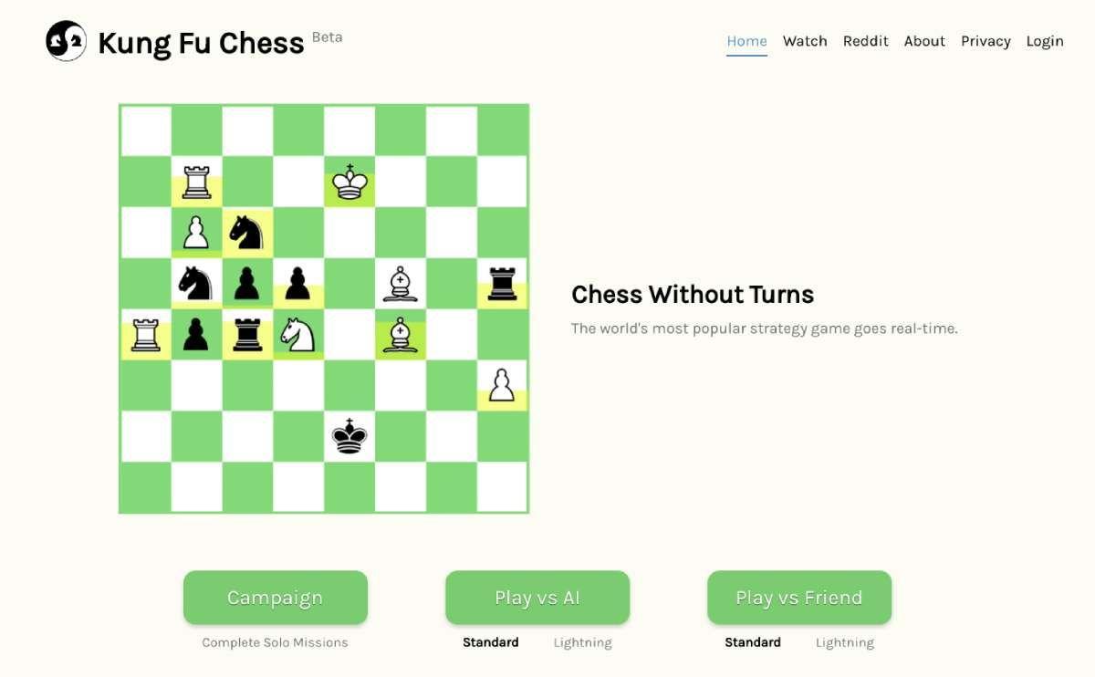 Game cờ vua độc lạ Kung Fu Chess (Ảnh: Internet)