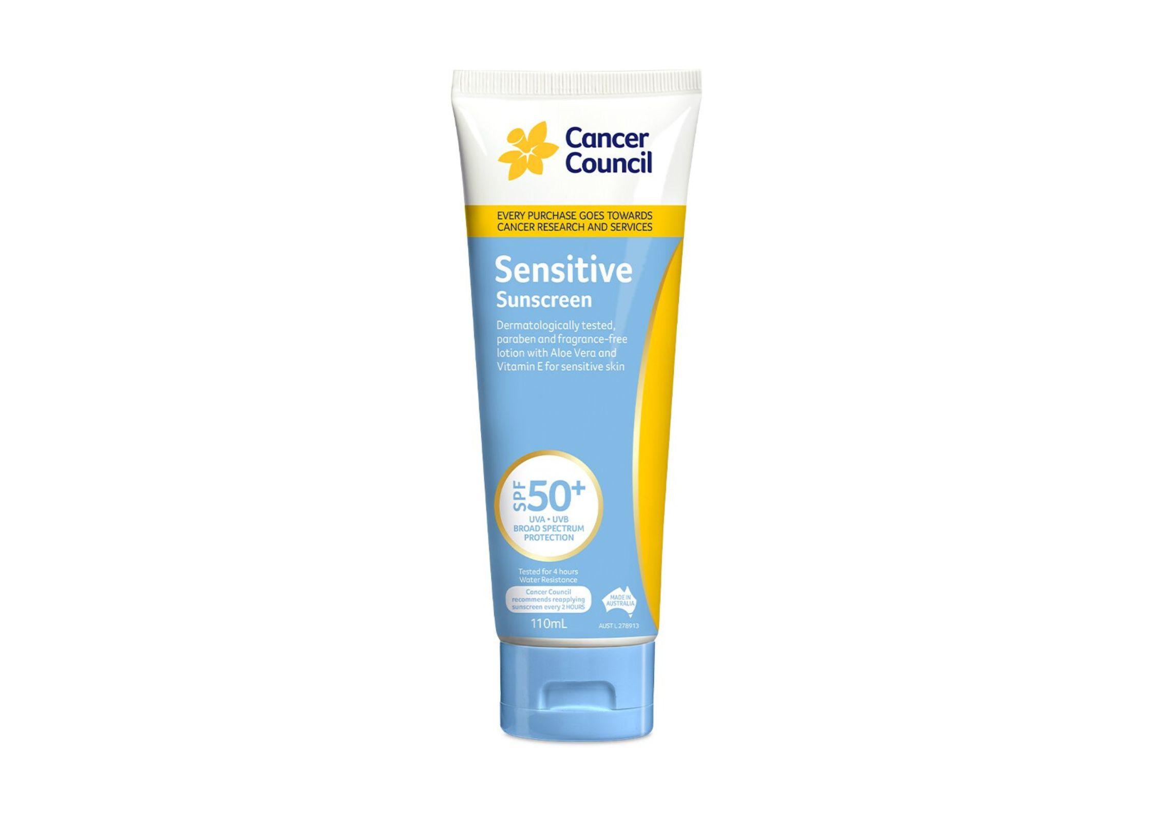 Kem chống nắng dịu nhẹ Cancer Council Sensitive Sunscreen (Ảnh: Internet).