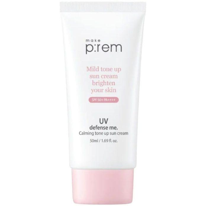 Kem chống nắng Make P:rem UV Defense Me Calming Tone Up Sun Cream (Nguồn: Internet)