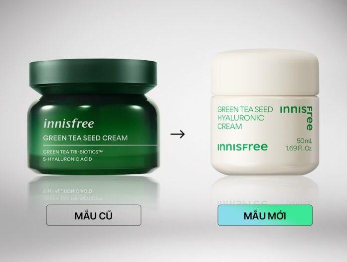 kem dưỡng ẩm trà xanh innisfree Green Tea Seed Hyaluronic Cream (Ảnh: Internet)