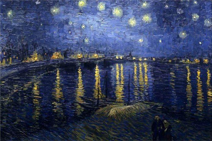 Bức Đêm Đầy Sao đầu tiên của Van Gogh (Ảnh: internet)