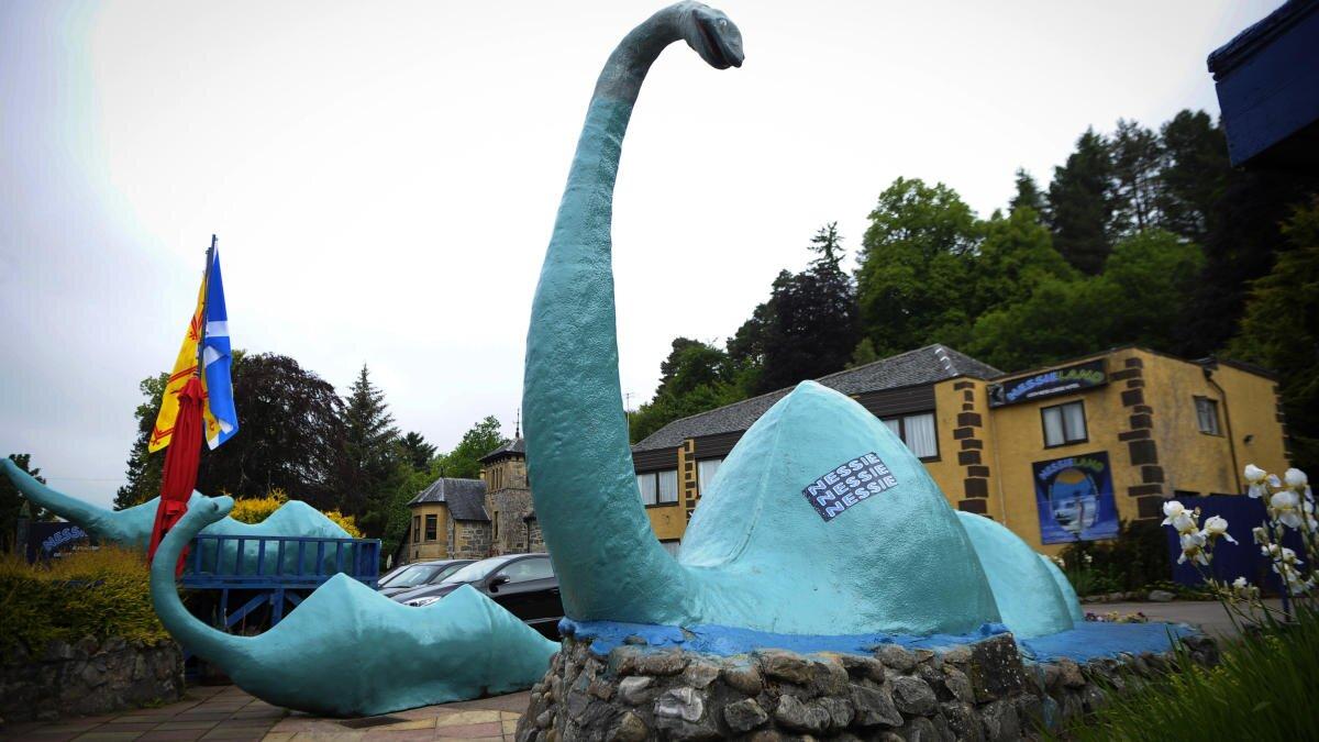 Mô hình trưng bày quái vật hồ Loch Ness (Ảnh: Internet)