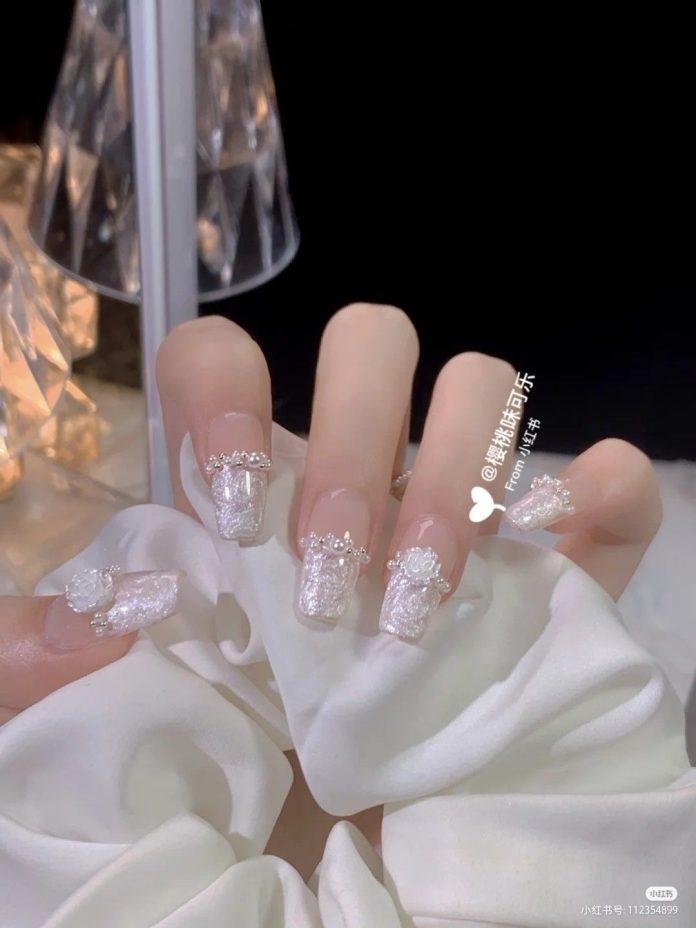 1001+ mẫu nail cô dâu sang chảnh, đẹp nhất 2023 cho ngày trọng đại mẫu nail cô dâu mẫu nail cô dâu sang chảnh nail cô dâu