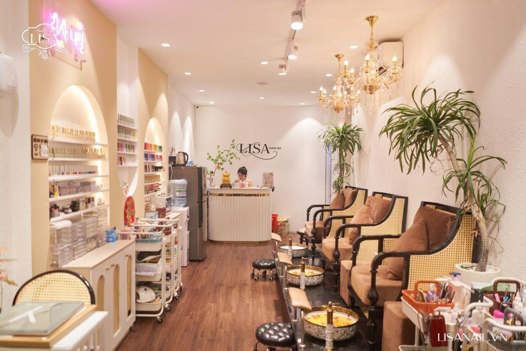 Không gian sang trọng tại Lisa Nail & Spa quận 7.