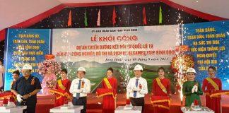 UBND tỉnh Bình Định khởi công dự án tuyến đường với tổng đầu tư 1171 tỉ đồng (ảnh: Internet)
