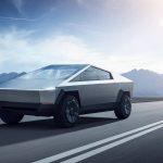 Hình mô phỏng xe Cybertruck chạy trên đường cao tốc (Ảnh: Internet)