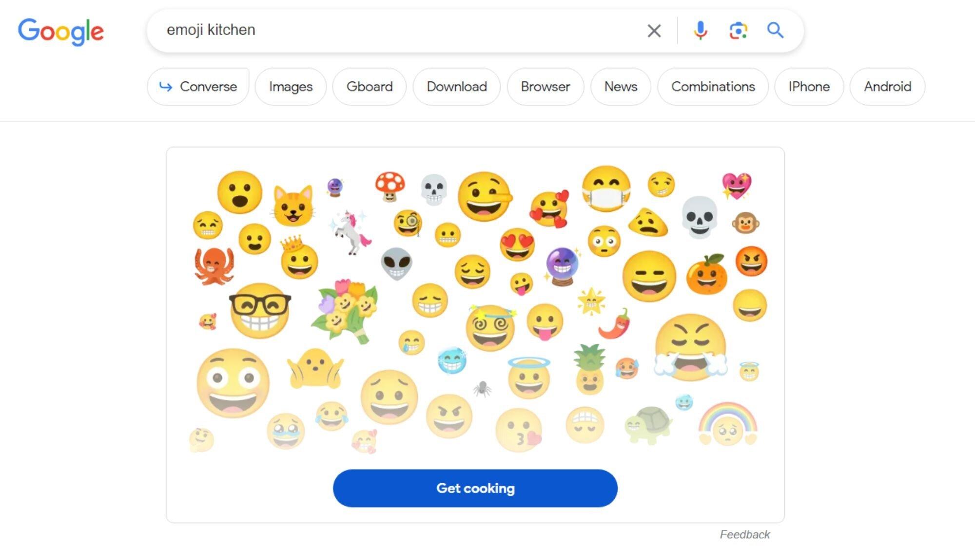 Cách tự tạo emoji của riêng bạn với Emoji Kitchen (Ảnh: Internet)