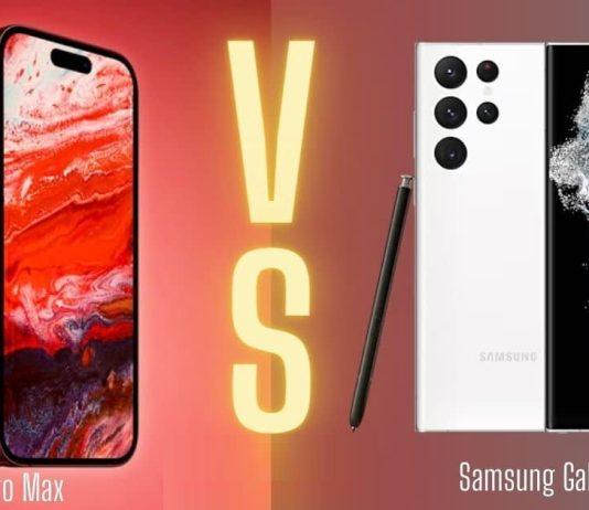 So sánh iPhone 15 Pro Max và Samsung Galaxy S23 Ultra (Ảnh: Internet)