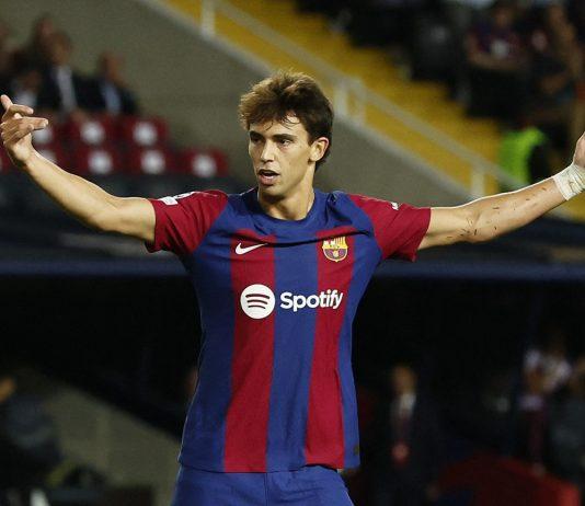 Tiền đạo Joao Felix tỏa sáng giành MVP trong trận đấu ra mắt Champions League tại FC Barcelona Joao Felix ăn mừng bàn thắng (Nguồn ảnh: Internet).